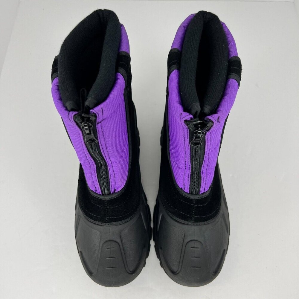 Itasca Girls 8006780WR Black Purple Snow Stomper Zipper Size 6 Snow Boots - Picture 4 of 10